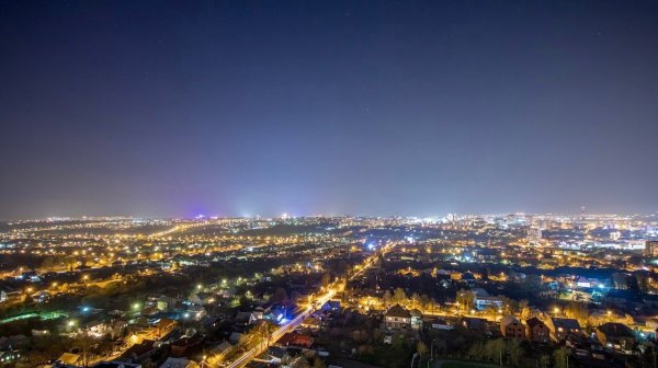 Ночной Курск с высоты
