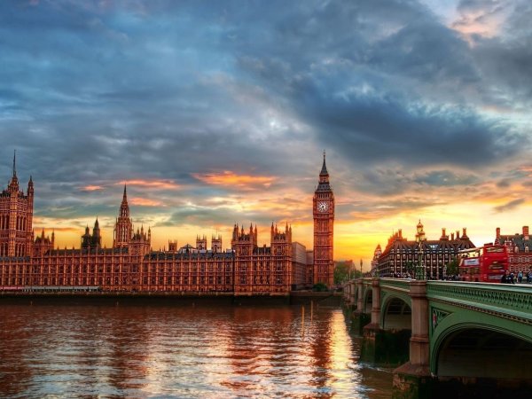 Лондон широкоформатный снимок