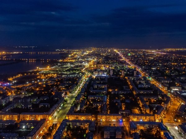 Магнитогорск ночью