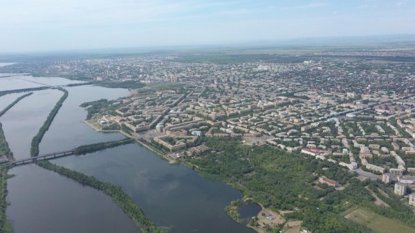 Город Магнитогорск сверху