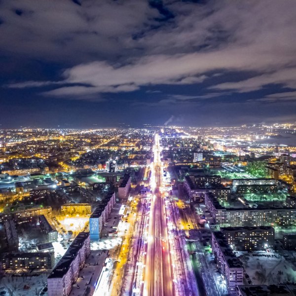 Ночной Магнитогорск