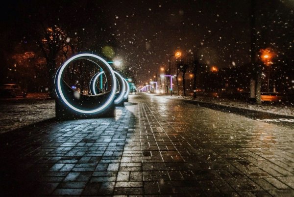 Бульвар огни Магнитки