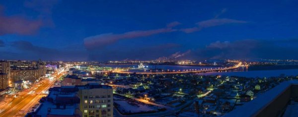 Проспект Ленина Магнитогорск ночью