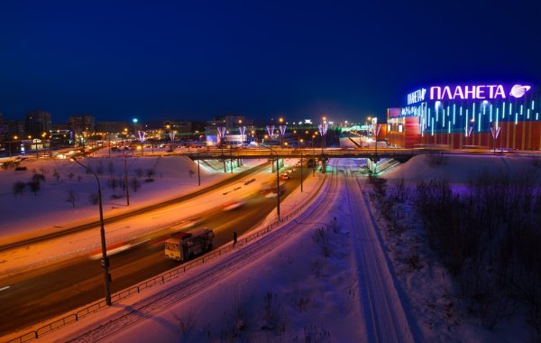 Ночной Новокузнецк