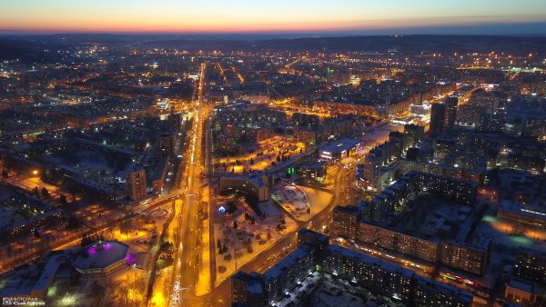 Ночной Новокузнецк