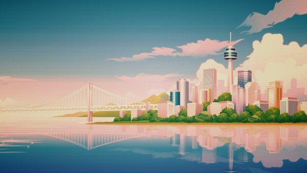 Нарисованный город