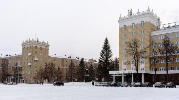 Площадь города Октябрьский Башкортостан