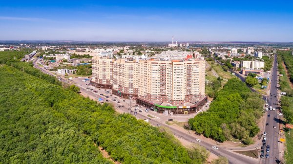 Город Оренбург с высоты