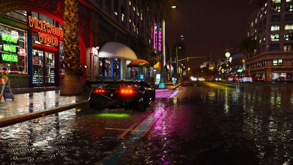 Дождливый город