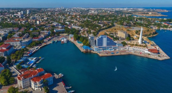 Крым Севастополь с высоты птичьего полета