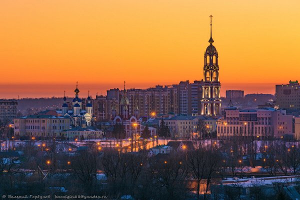 Ночной город Тамбов