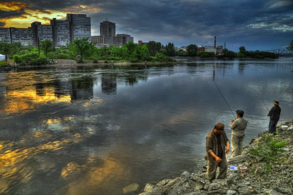 Река в городе