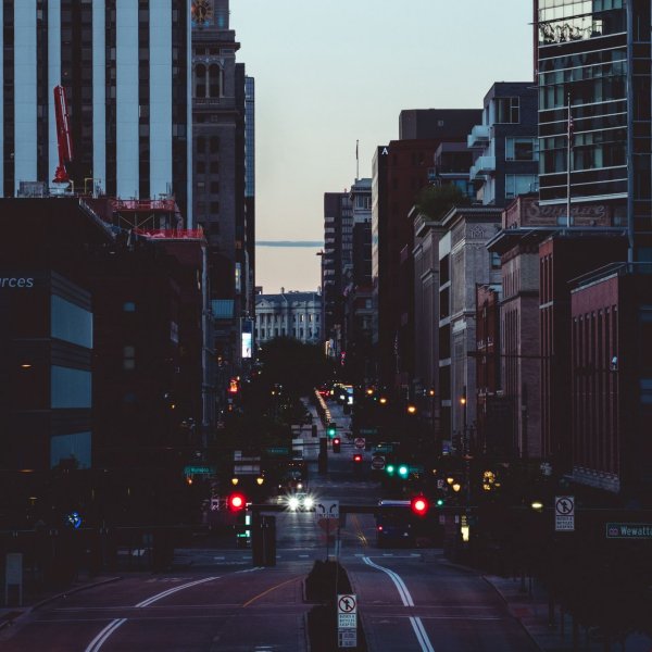 Сумерки на улице