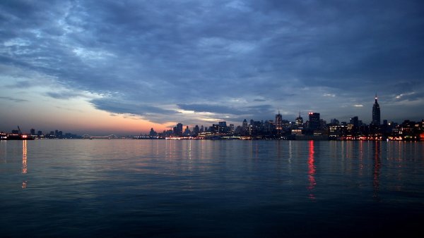 Вид на Манхэттен с Нью джерси