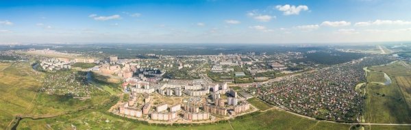 Город Жуковский вид сверху