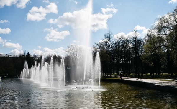 Жуковский парк фонтан