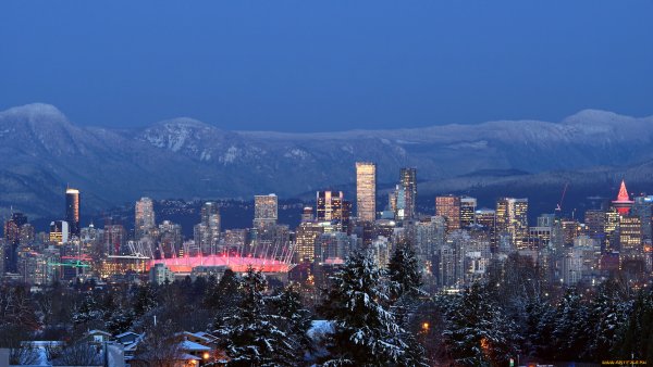 Канада Ванкувер зима
