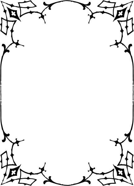 Готическая рамка для текста