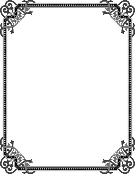 Готическая рамка для текста