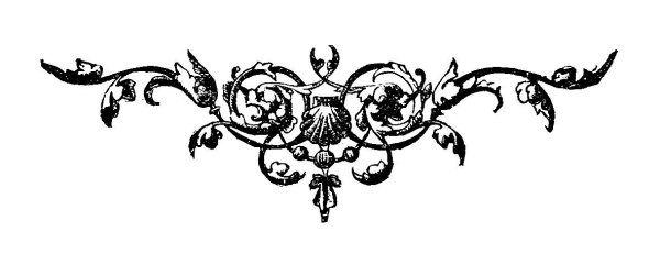 Готический орнамент на прозрачном фоне