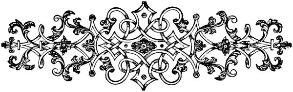 Готический орнамент в полосе