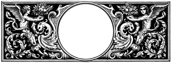 Черный средневековый узор