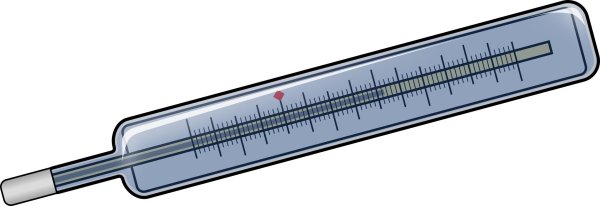 Шкала градусника для измерения температуры тела рисунок