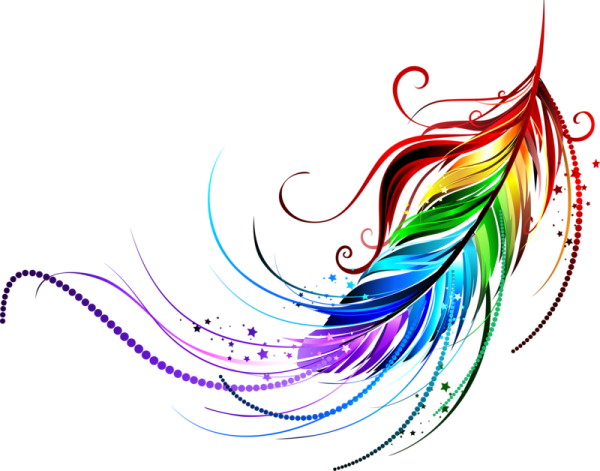 Разноцветные завитки