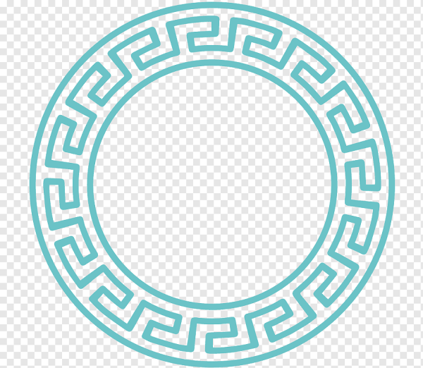 Древнегреческий орнамент Меандр круговой