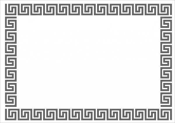 Греческий узор рамка