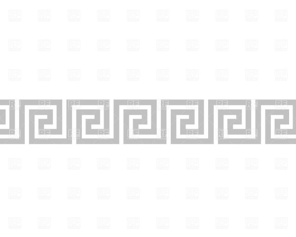 Греческий узор на белом фоне