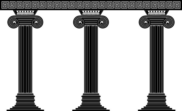Колонна Греция вектор