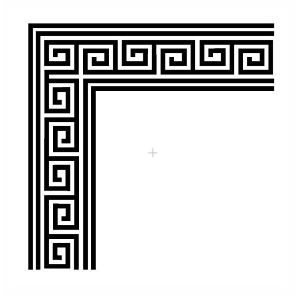 Греческий орнамент уголок