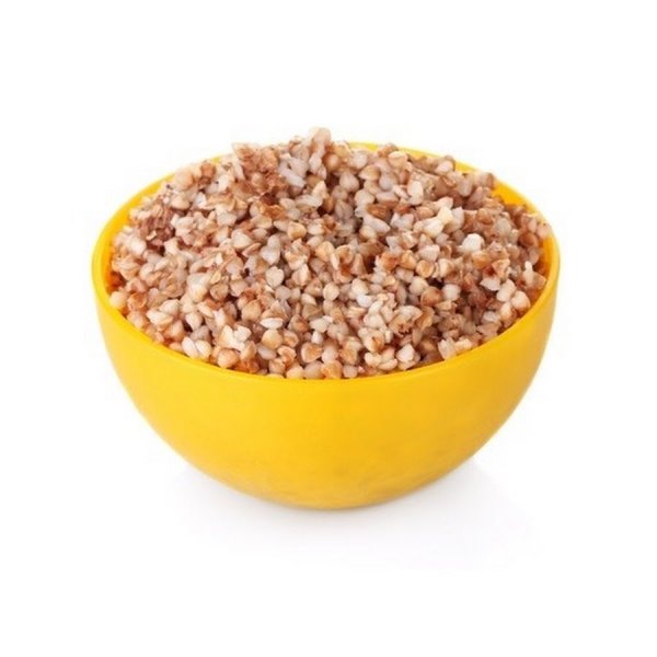 Гречка на белом фоне