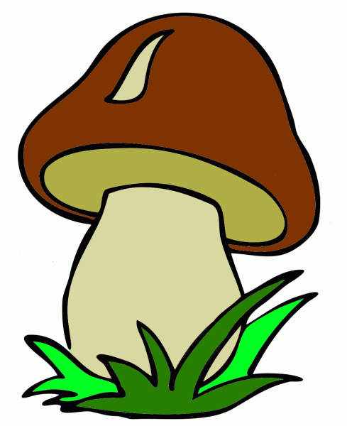 Грибы мультяшные