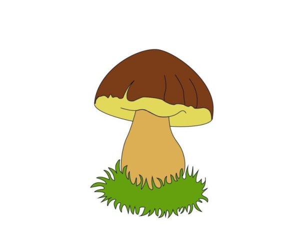 Гриб мультяшная