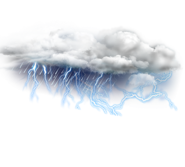 Облако с грозой без фона
