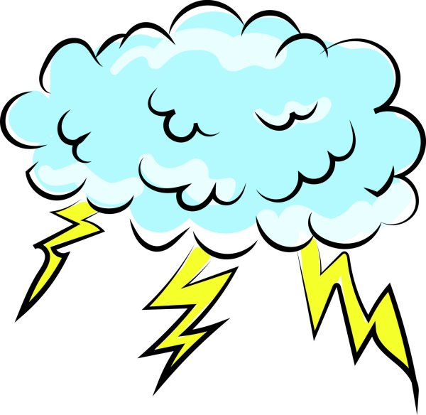 Облака с грозой вектор