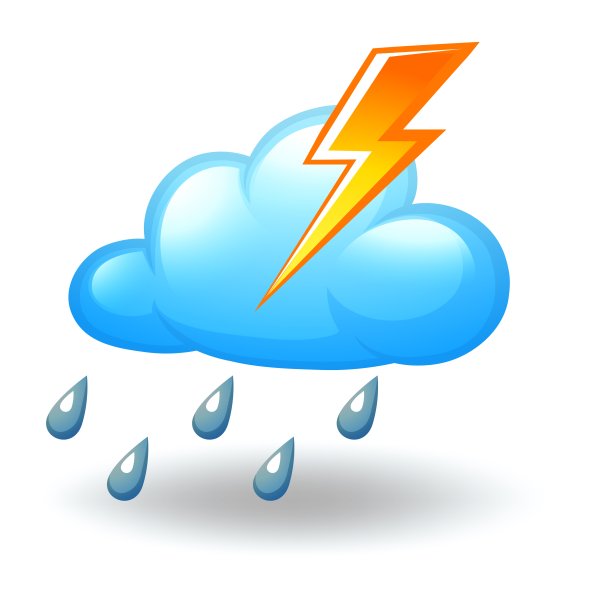 Карточка гроза для детей