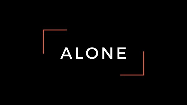 Обои с надписью Alone