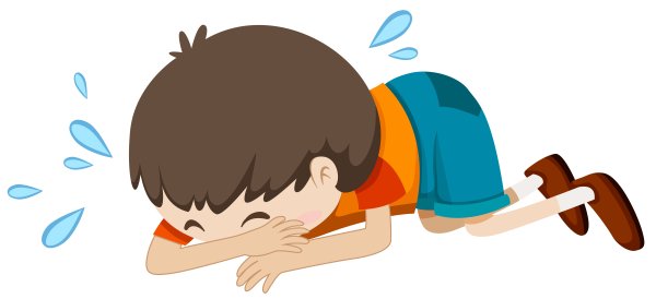 Плачущий мальчик мультяшный