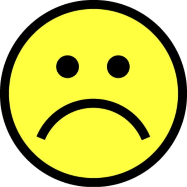 Грустный и веселый смайлик