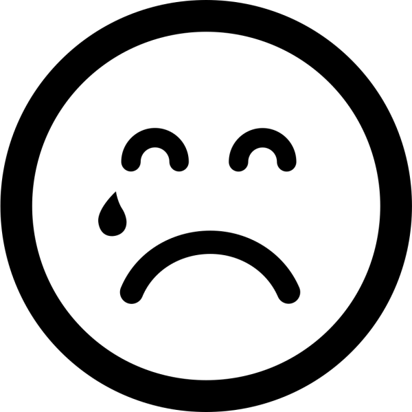 Грустный смайлик