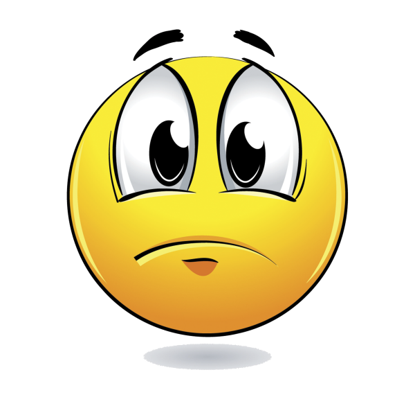 Грустный и веселый смайлик