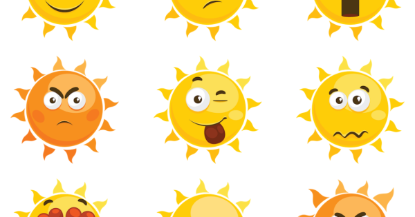 Эмоции в виде солнышка