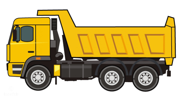 Грузовик самосвал вектор