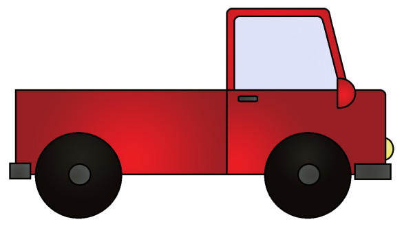 Грузовая машина для малышей цветная