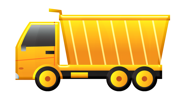 Самосвал без фона