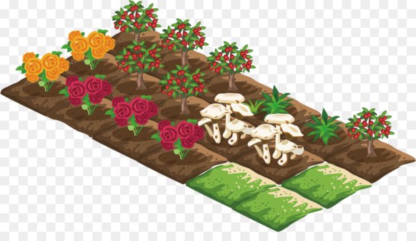 Огород для детей на прозрачном фоне