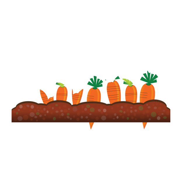 Грядка мультяшная